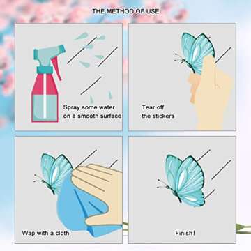 Horaldaily 67 PCS Spring Summer Window Cling Sticker, Tulip Butterfly Flower Window Decal for Home Party Supplies Shop Window Glass Display Decoration