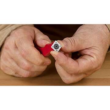 Woodpeckers Mighty Wood and Glue Scraper, With Carbide Cambered Insert Great For Tight Small Places