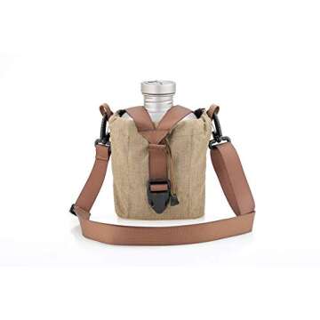 Keith Titanium Authentic Ti3060 Plastic-Free Canteen Mess Kit - Ultralight Carry Pouch ●●●●●●● Celebrating Over a Decade: Special Milestone Price for The Canteen Legacy!