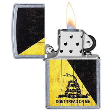 Zippo Don't Tread on Me Street Chrome Lighter for All