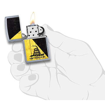 Zippo Don't Tread on Me Street Chrome Lighter for All