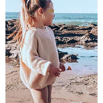 Toddler Baby Girls Knitted Sweater Fall Winter Warm Pullover Tops for Kids Boy Girl Outfits Clothes ...
