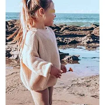 Toddler Baby Girls Knitted Sweater Fall Winter Warm Pullover Tops for Kids Boy Girl Outfits Clothes ...