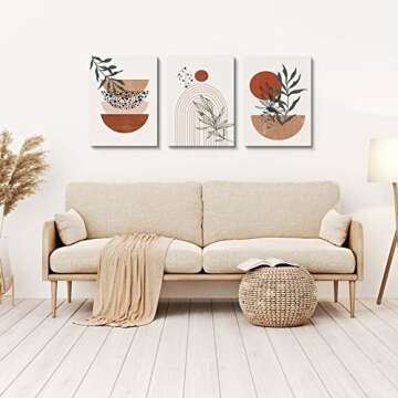 Stylish Boho Wall Art Prints - Abstract Canvas Decor