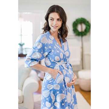Baby Be Mine Maternity Robe for Stylish Comfort