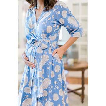 Baby Be Mine Maternity Robe for Stylish Comfort