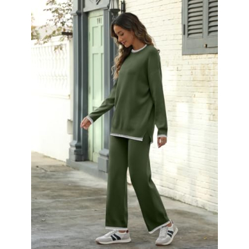 LILLUSORY Lounge Sets Womens Comfy Two Piece Knit Outfit