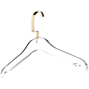 Stylish Acrylic Clothes Hangers - 10 Pack for Closet Organization