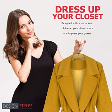 Stylish Acrylic Clothes Hangers - 10 Pack for Closet Organization