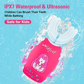 NOHOO Kids U Shape Electric Toothbrush - Fun Dental Care for Kids