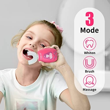 NOHOO Kids U Shape Electric Toothbrush - Fun Dental Care for Kids