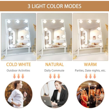 FENCHILIN Vanity Mirror with Lights for Flawless Makeup