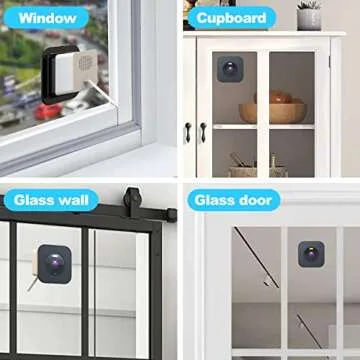 Window Mount for Wyze Cam OG, 2 Pack Wyze Window Mount with Strong Adhesive Mounting Brackets, Using Wyze Cameras Through Single Pane of Glass. (Wyze Camera is NOT Included)