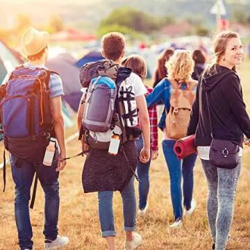 5 Sets Silicone Water Bottle Carrier with 5 Pieces Keychain Clip Key Ring Clip for Outdoor Activities or Daily Use (Black, Silver, Yellow, Purple and Green)