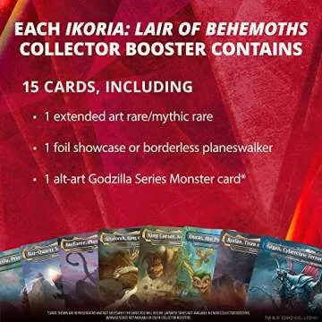Magic: The Gathering Ikoria: Lair of Behemoths Collector Booster | 15 Card Booster Pack | Stylized C...