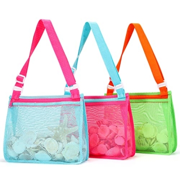 Tagitary Beach Toys Mesh Beach Bag Set - Collect Seashells with Ease