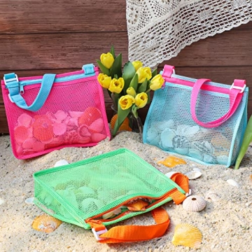 Tagitary Beach Toys Mesh Bag Set for Shell Collecting