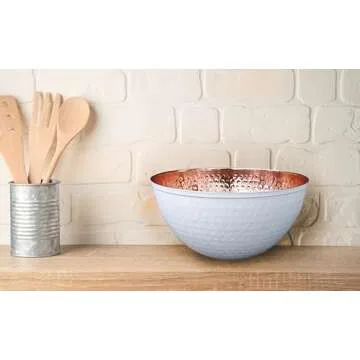 Alchemade Hammered Copper Bowl for Kitchen and Decor