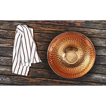 Alchemade Hammered Copper Bowl for Kitchen and Decor