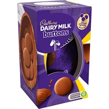 Cadbury Easter Egg 96g Premium Milk Chocolate with Buttons