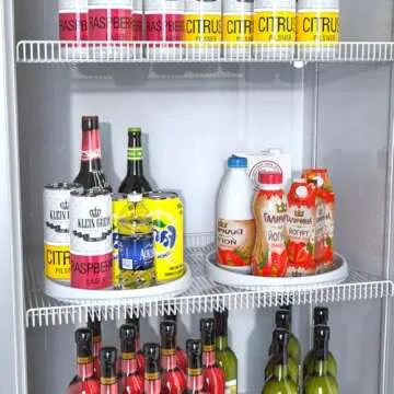 Lazy Susan Turntable 2 Pack for Easy Kitchen Organization