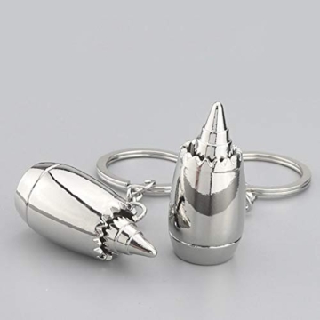 Glenber Aircraft Engine Keychain Stainless Steel Gift