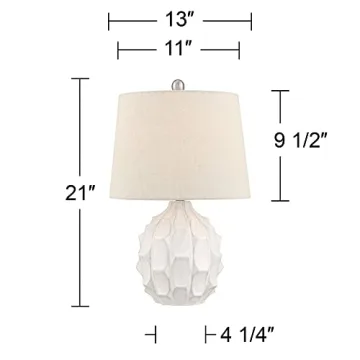 Elegant Mid-Century 21" Table Lamp for Modern Decor