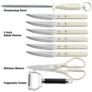 grilljoy 17PCS Premium Kitchen Knife Set with In-drawer Block