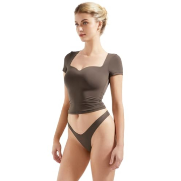 SUUKSESS Fitted Basic Tee with Sweetheart Neckline