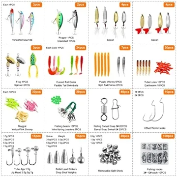 TCMBY 327PCS Fishing Tackle Kit - Perfect Gift for Anglers