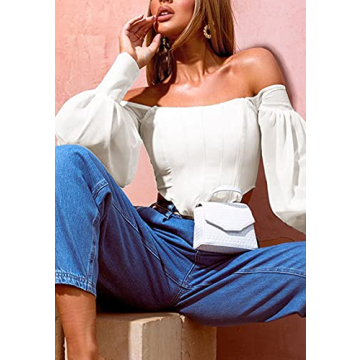 Hilinker Women's Off Shoulder Crop Top for Stylish Fashion