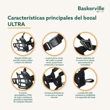 Baskerville Ultra Muzzle - Humane, Breathable Dog Muzzle