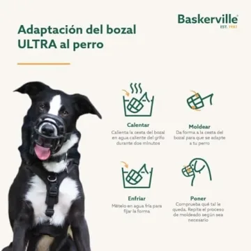 Baskerville Ultra Muzzle - Humane, Breathable Dog Muzzle
