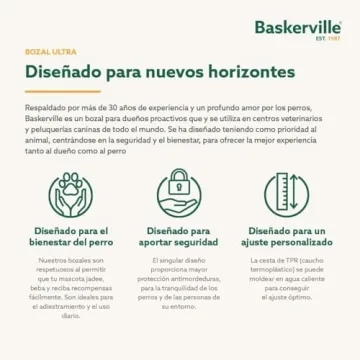 Baskerville Ultra Muzzle - Humane, Breathable Dog Muzzle