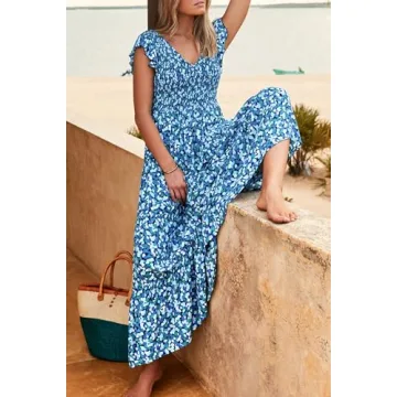 PRETTYGARDEN Flowy Maxi Dress for All Occasions
