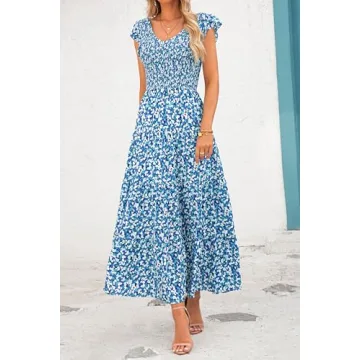 PRETTYGARDEN Flowy Maxi Dress for All Occasions