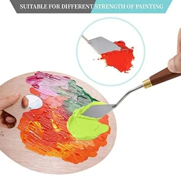 DerBlue 8pcs Palette Knife Set for Creative Artists