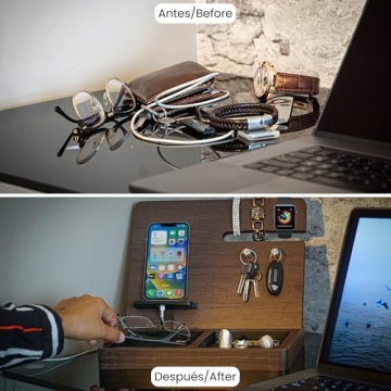 Namore Nightstand Organizer | Perfect Gift for Men | Stylish and Functional