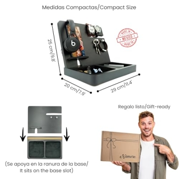 Namore Nightstand Organizer | Perfect Gift for Men | Stylish and Functional