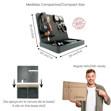 Namore Nightstand Organizer | Perfect Gift for Men | Stylish and Functional