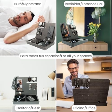 Namore Nightstand Organizer | Perfect Gift for Men | Stylish and Functional