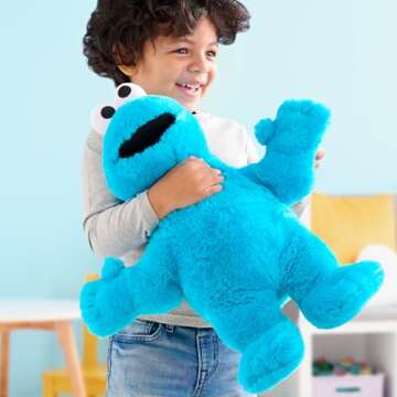 Just Play Sesame Street Big Hugs 18-inch Cookie Monster Plush Toy - Cuddle and Play!