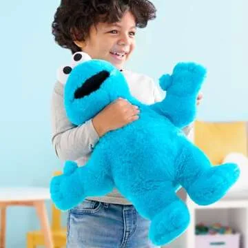 Just Play Sesame Street Big Hugs 18-inch Cookie Monster Plush Toy - Cuddle and Play!