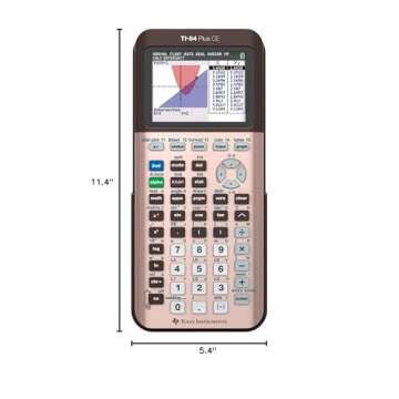 Texas Instruments TI-84 Plus CE Color Graphing Calculator, Rose Gold (Metallic)