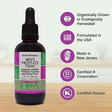 David Winston's Men's Prostate Tonic™ Supports Healthy Prostate Function and Urine Flow. 2 Fl Oz. ...