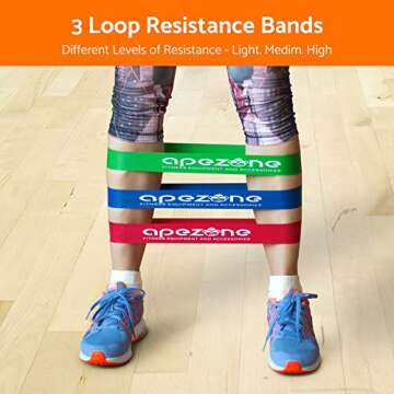 Cerasus-Sport 2020 Edition Best Home Workout Equipment for Women and Men - Jump Rope with 3X Resistance Bands Set - All-in-one Apezone Starter Home Workout Fitness Kit with Ab Roller Wheel