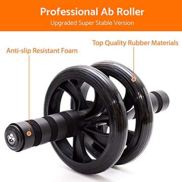 Cerasus-Sport 2020 Edition Best Home Workout Equipment for Women and Men - Jump Rope with 3X Resistance Bands Set - All-in-one Apezone Starter Home Workout Fitness Kit with Ab Roller Wheel