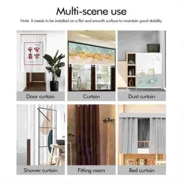 YLNANMI No Drill Self Adhesive Curtain Track Ceiling or Wall Mount(6x16 inch)- Ceiling Curtain Track, Adhesive Curtain Rod,Curtain Track Ceiling Mount - Easy to install curtain rails.