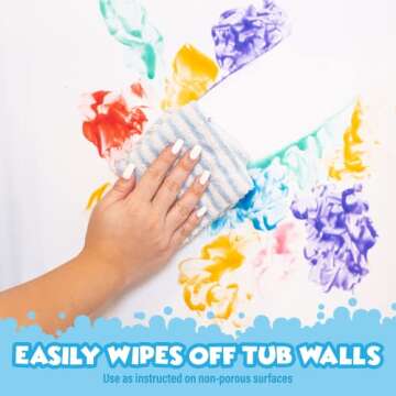 Tub Works® Bathtub Finger Paint Soap, 24 Pack | Non-Toxic, Washable Bath Paint for Toddlers & Kids Bath | Ideal Toddler Bath Toys for Creative Play