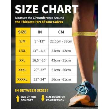 CAMBIVO Calf Compression Sleeves for Ultimate Support